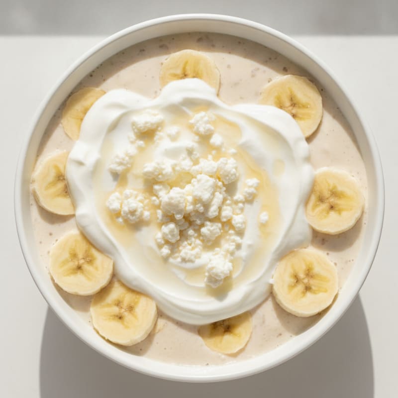 Creamy Protein Milkshake with Banana and Greek Yogurt
