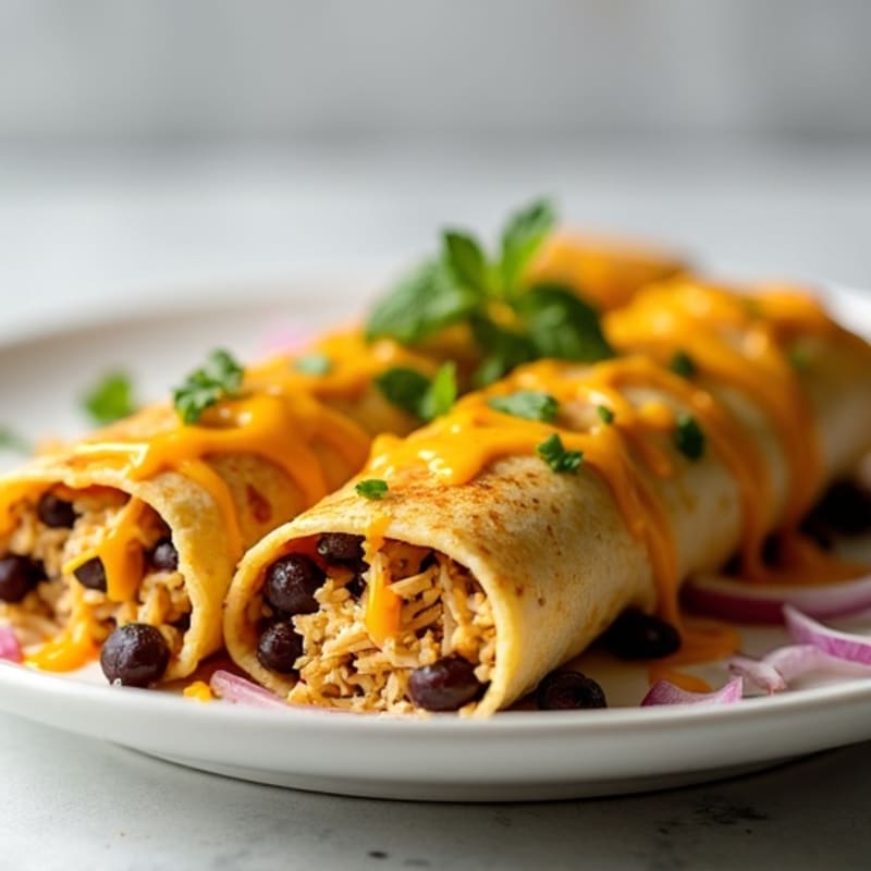 Salsa Verde Shredded Chicken Enchiladas