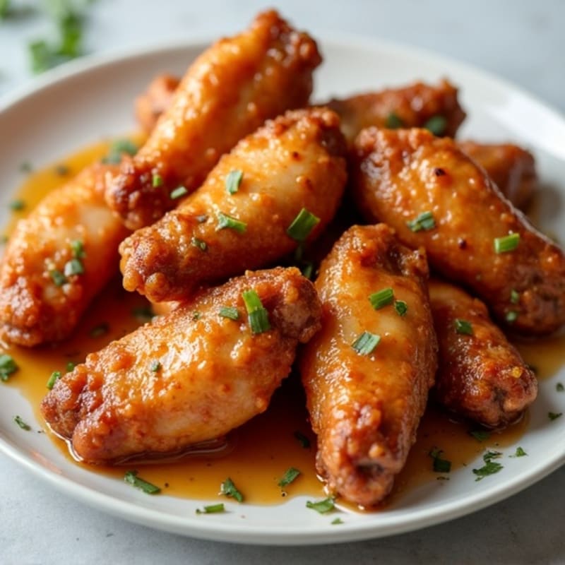 Crispy Honey Glazed Chicken Wings