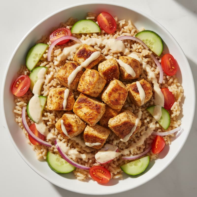 Chicken Shawarma Rice Bowl
