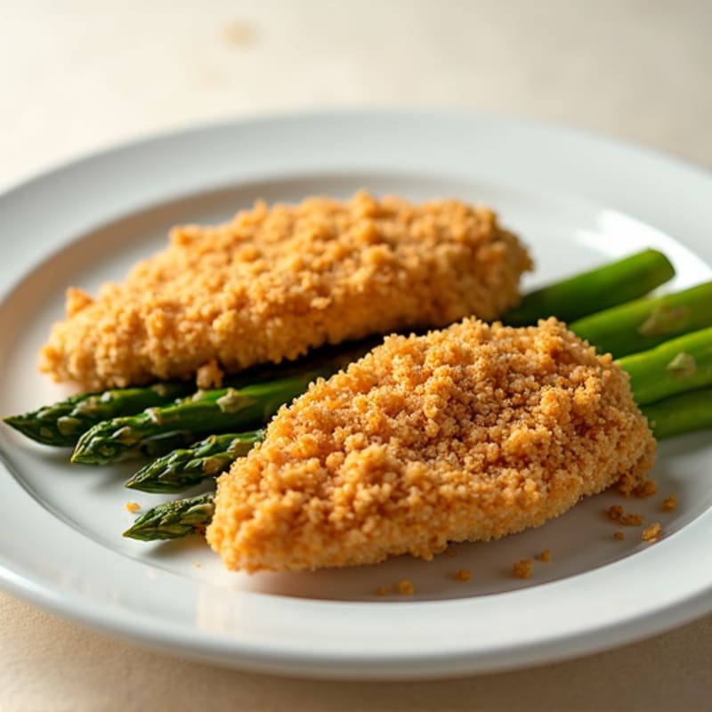 Oven-Baked Chicken Tenders with Roasted Asparagus
