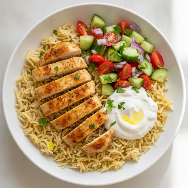 Chicken Shawarma Rice Bowl