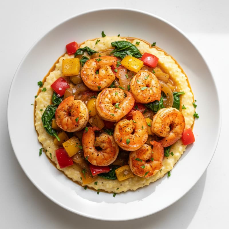 Creamy Cajun Shrimp and Grits