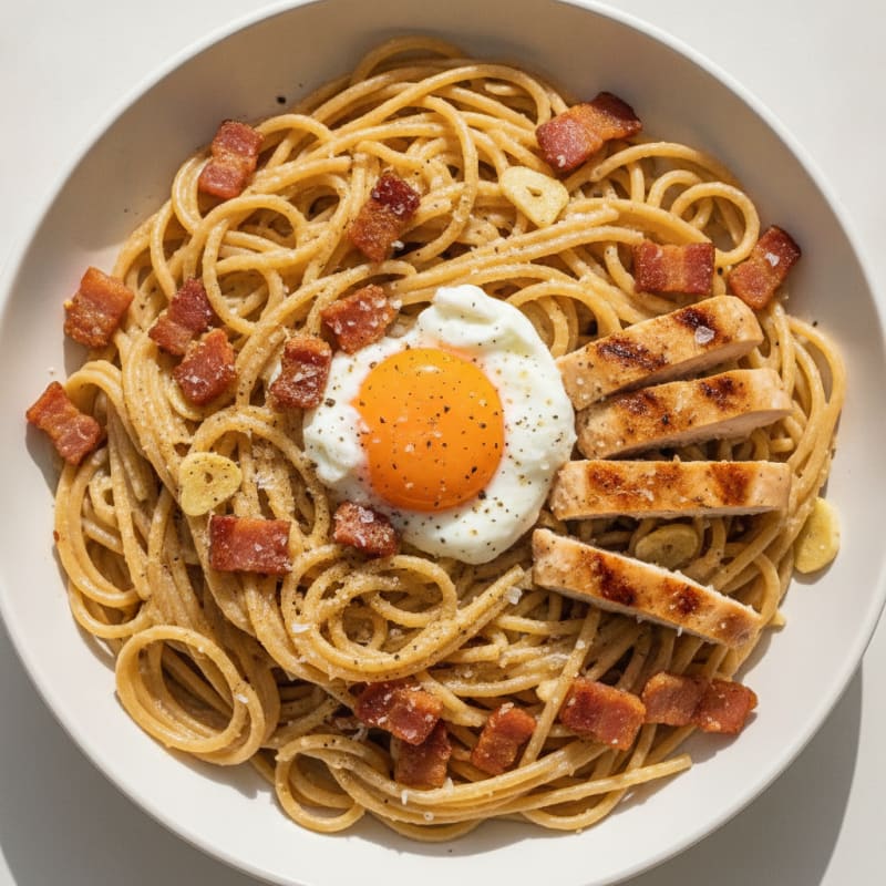 Classic Carbonara with Pancetta and Egg