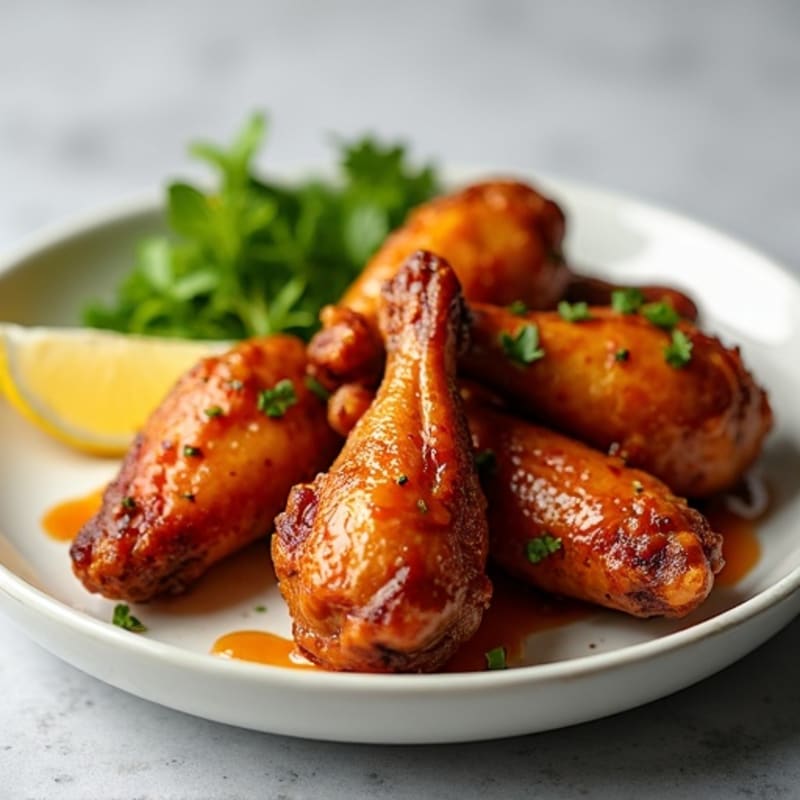 Crispy Baked Honey-Garlic Chicken Wings