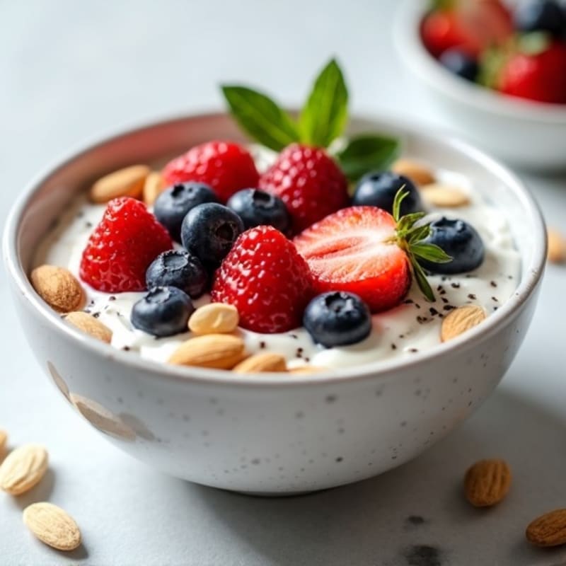 Protein-Packed Berry Crunch Greek Yogurt Bowl