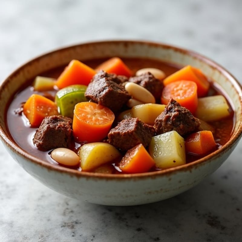 Slow-Cooked Tender Beef and Vegetable Stew