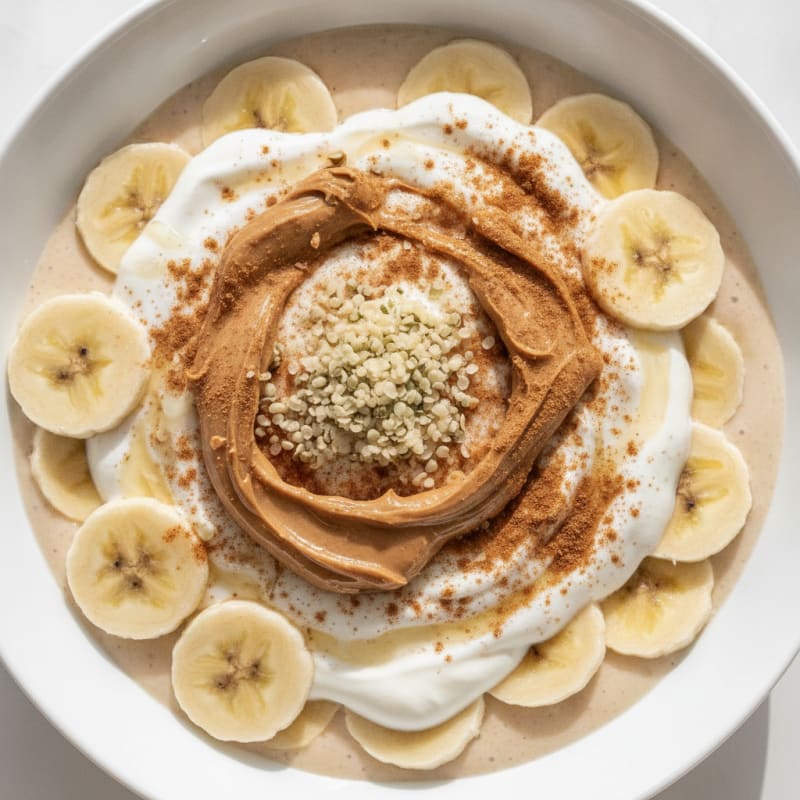 Creamy Banana Almond Butter Protein Smoothie