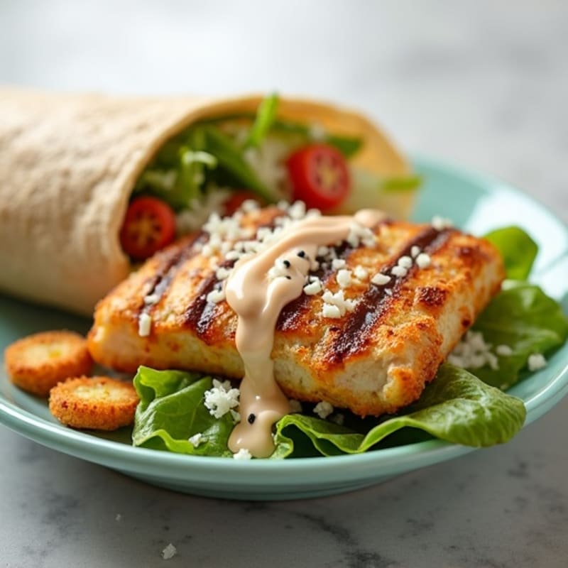 Grilled Chicken Crispy Caesar Wrap