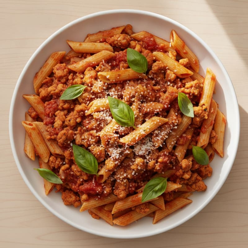 Marinara Pasta with Fresh Basil