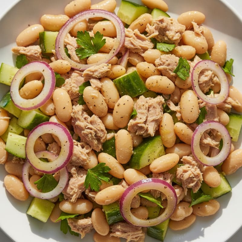 Mediterranean Tuna and White Bean Salad