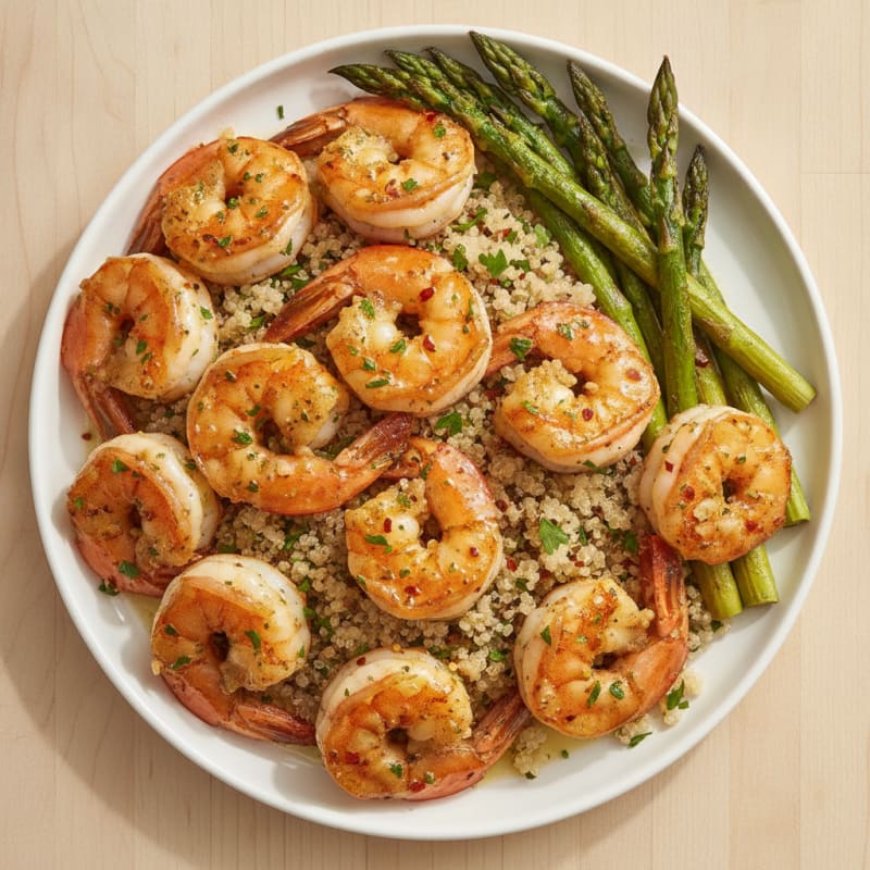 Garlic Herb Pan-Seared Shrimp
