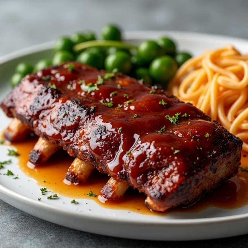 Tender Slow-Cooked Baby Back Ribs with Sweet and Smoky Glaze