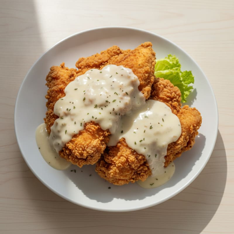 Buttermilk Fried Chicken with Creamy Gravy