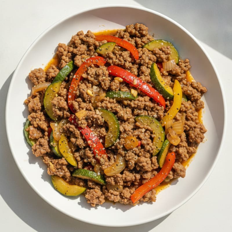 Ground Beef and Vegetable Skillet