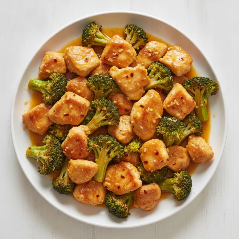 Baked Orange Chicken with Broccoli