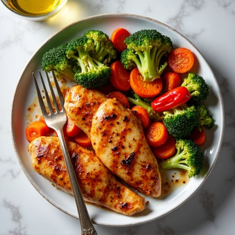 Sheet Pan Teriyaki Chicken and Crispy Roasted Vegetables