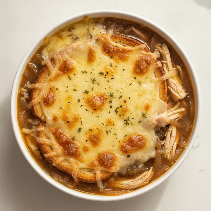 Caramelized Onion and Gruyere Soup