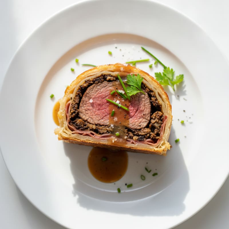 Classic Beef Wellington with Mushroom Duxelles