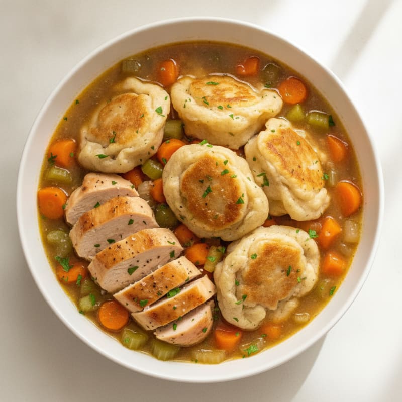 Homestyle Chicken and Herb Dumplings