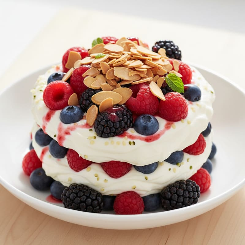 Creamy Greek Yogurt Protein Parfait with Mixed Berries
