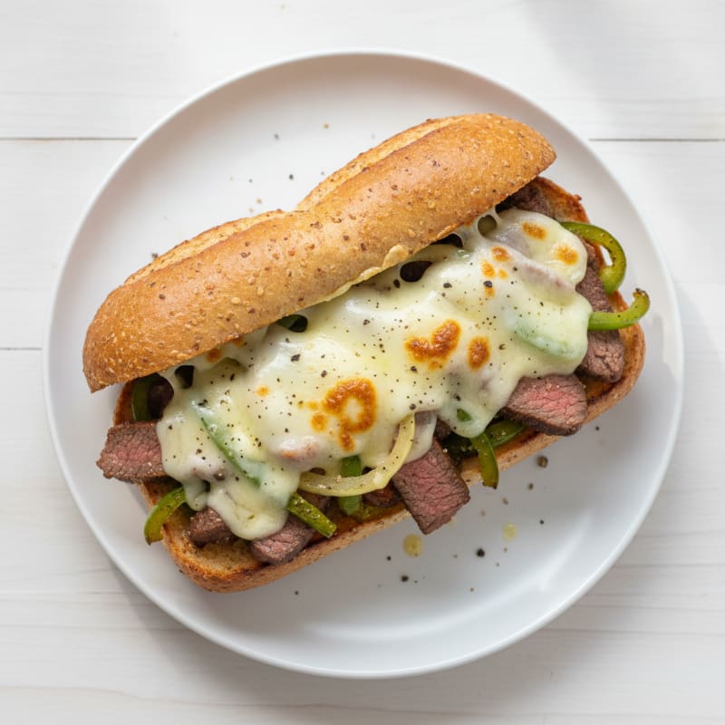Philly Steak and Provolone Sandwich