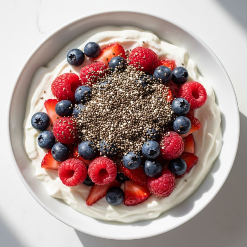 Creamy Greek Yogurt Protein Parfait with Mixed Berries