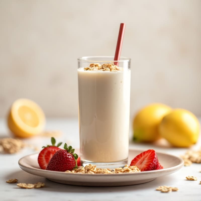 Protein Shake with Unsweetened Almond Milk and Whey Protein