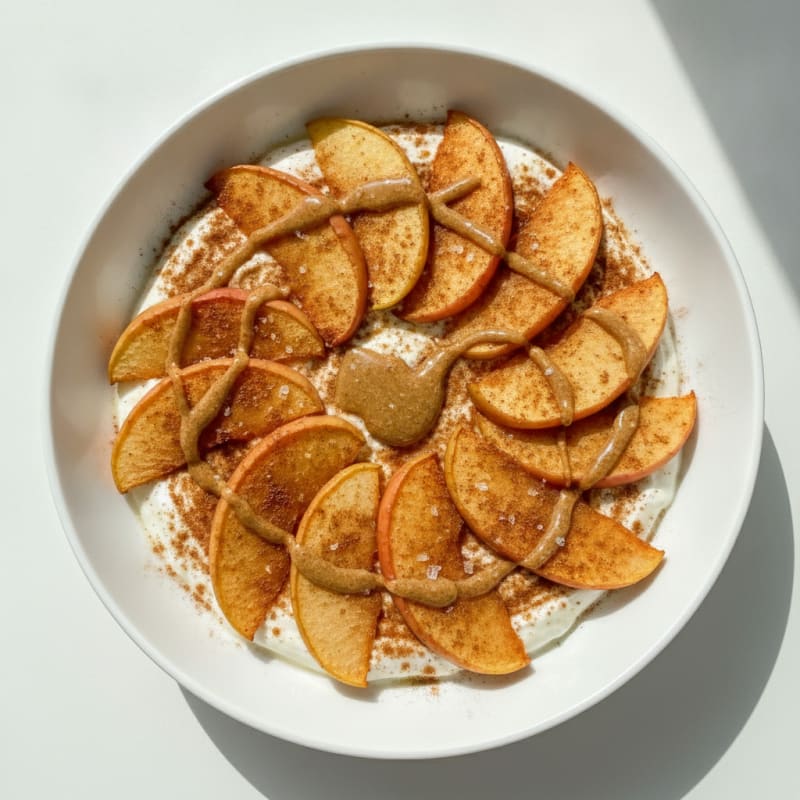 Baked Cinnamon Apple Protein Bowl