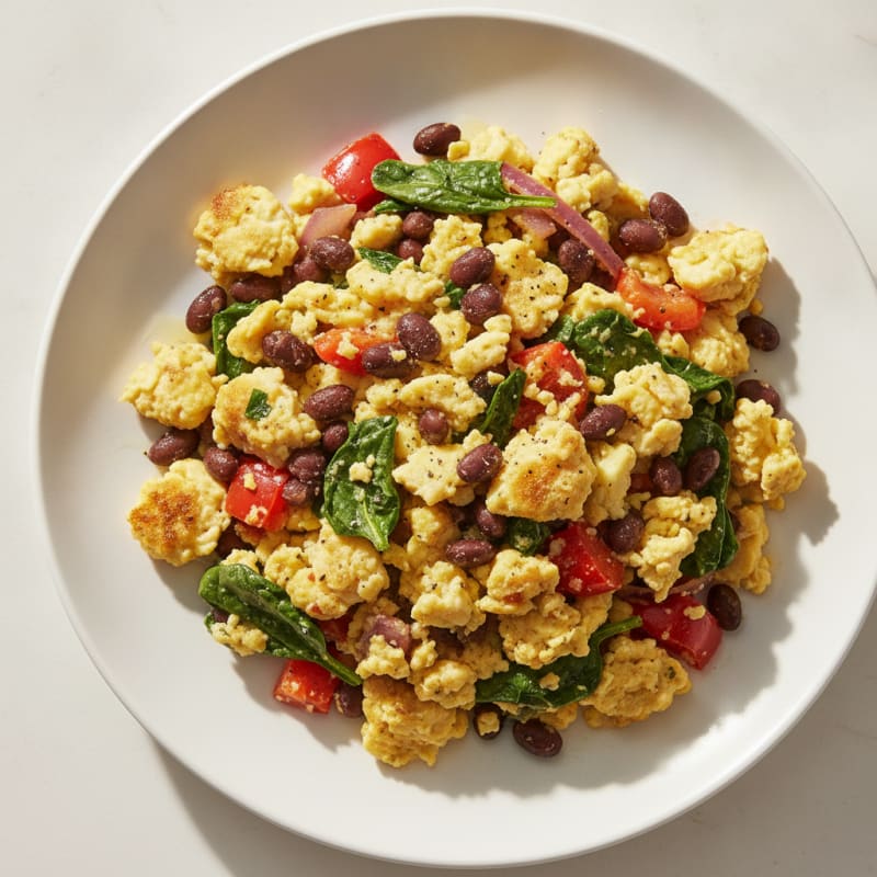 Southwestern Egg and Black Bean Scramble
