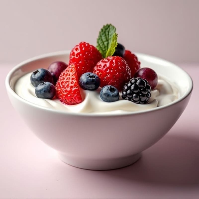 Silky Greek Yogurt Protein Bowl with Berries