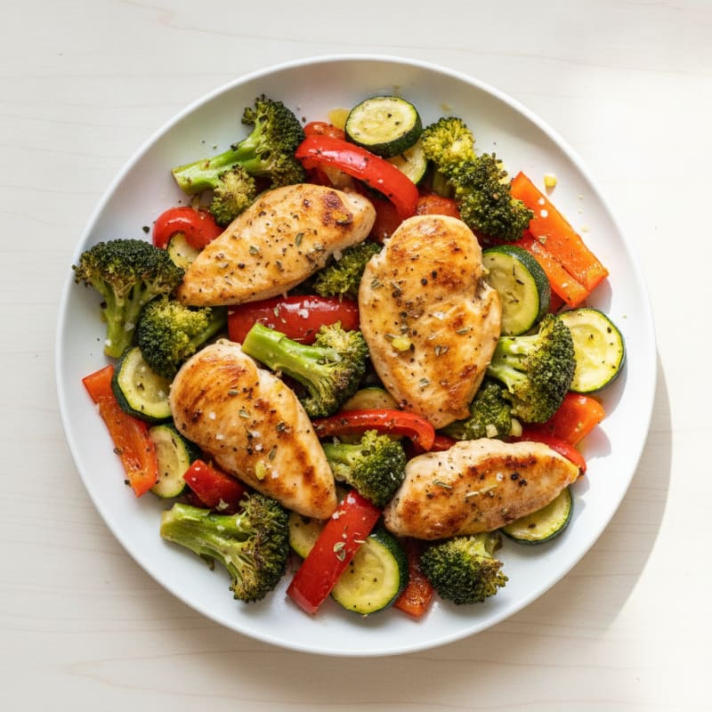 Sheet Pan Lemon Herb Chicken and Veggies
