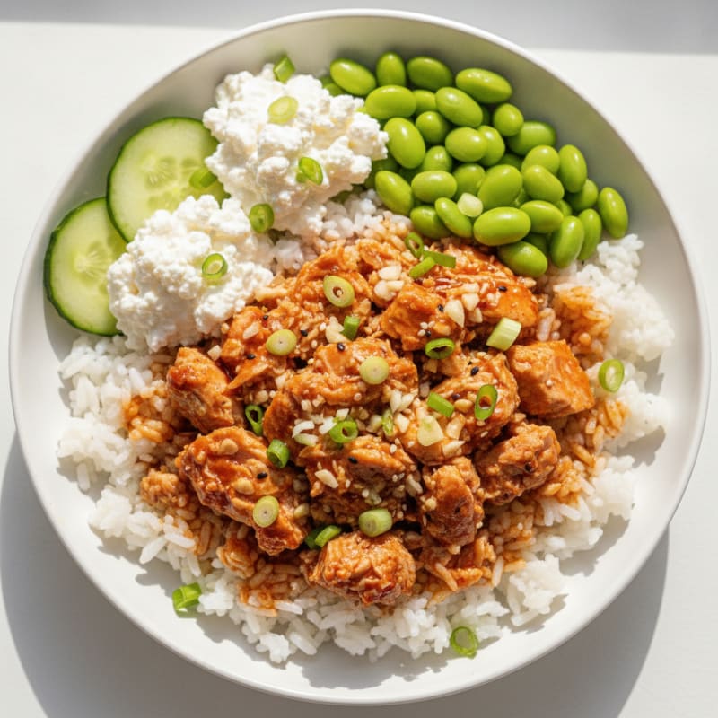 Honey-Sriracha Tuna Rice Bowl