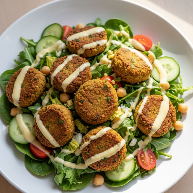 Falafel Bowl with Lemon-Tahini Sauce