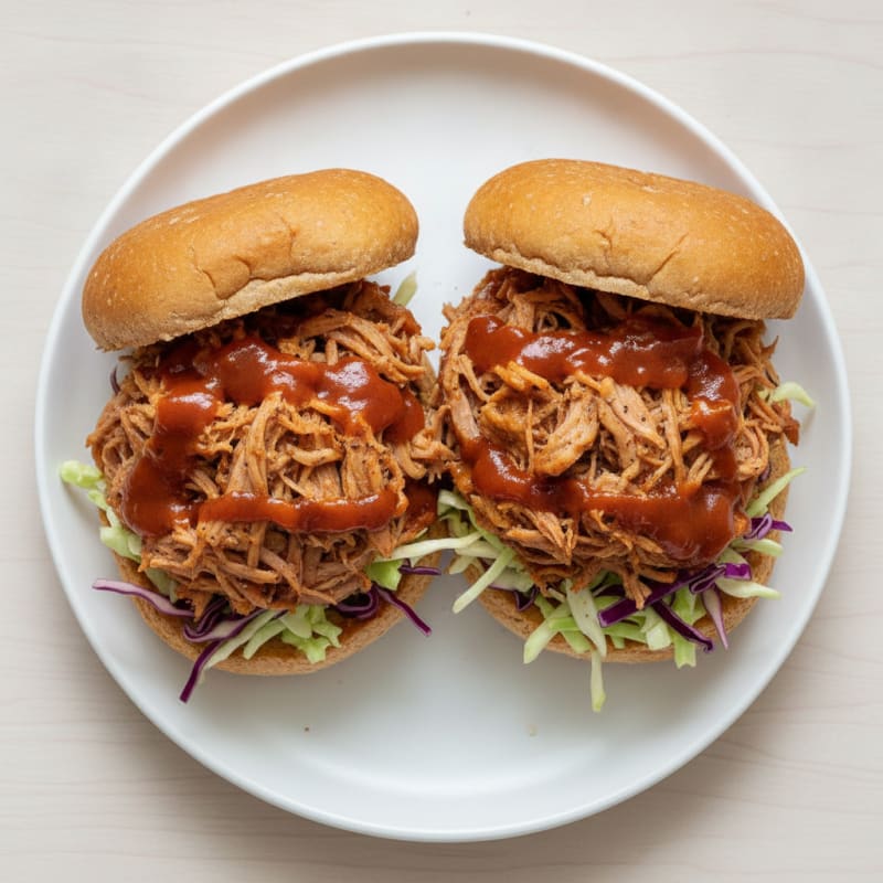 Slow-Cooked BBQ Pulled Pork Sandwiches