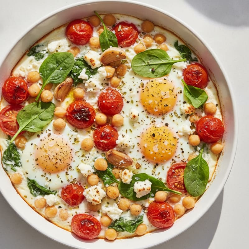 Baked Eggs with Roasted Tomatoes