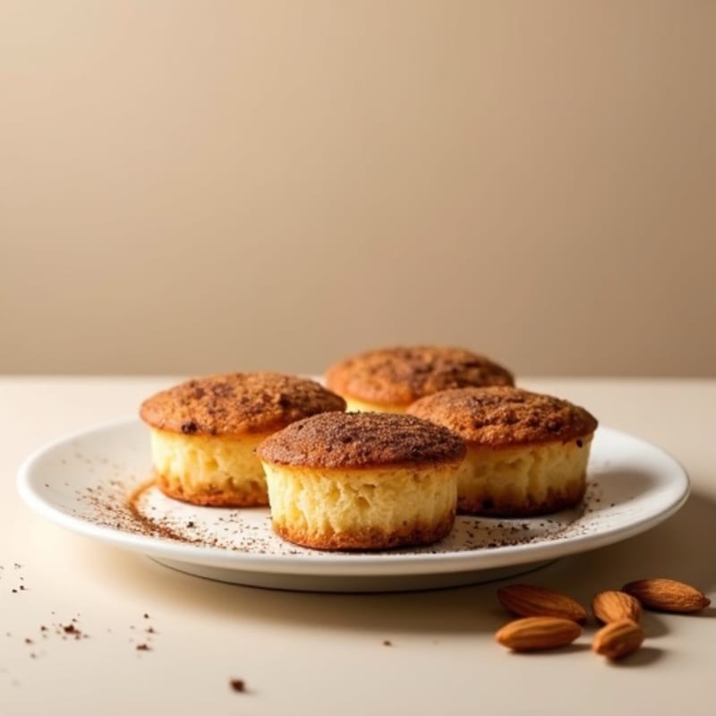 Protein-Packed Almond-Coffee Mini Cakes