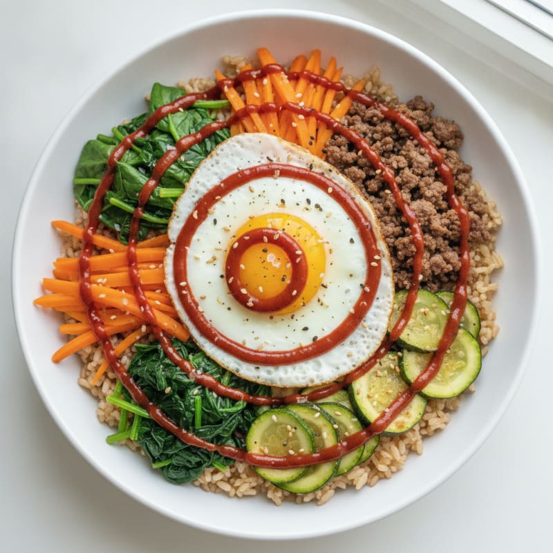 Korean Bibimbap with Gochujang Sauce