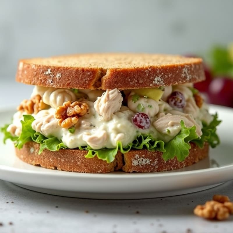Healthy Creamy Chicken Salad Sandwich