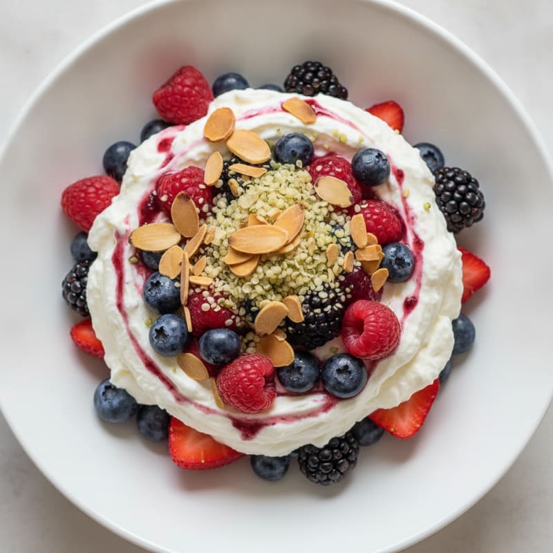 Creamy Greek Yogurt Protein Parfait with Mixed Berries