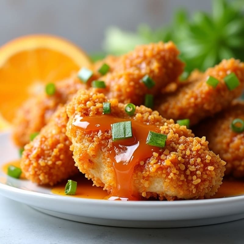 Crispy Baked Orange Chicken