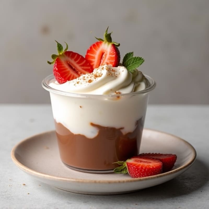 Creamy Greek Yogurt with Chocolate Protein and Almond Butter