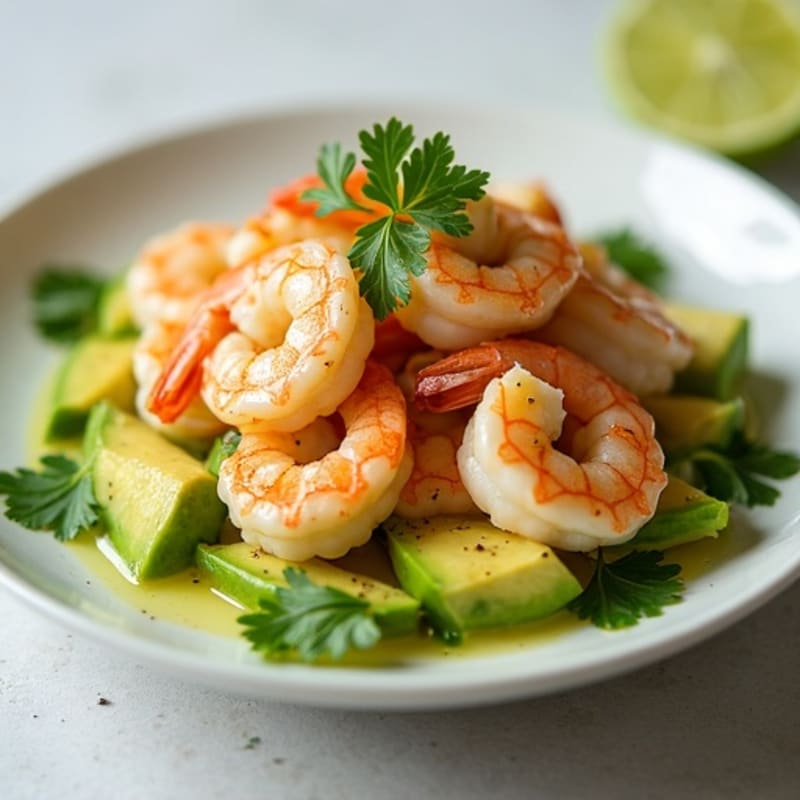 Fresh Lime Shrimp with Creamy Avocado