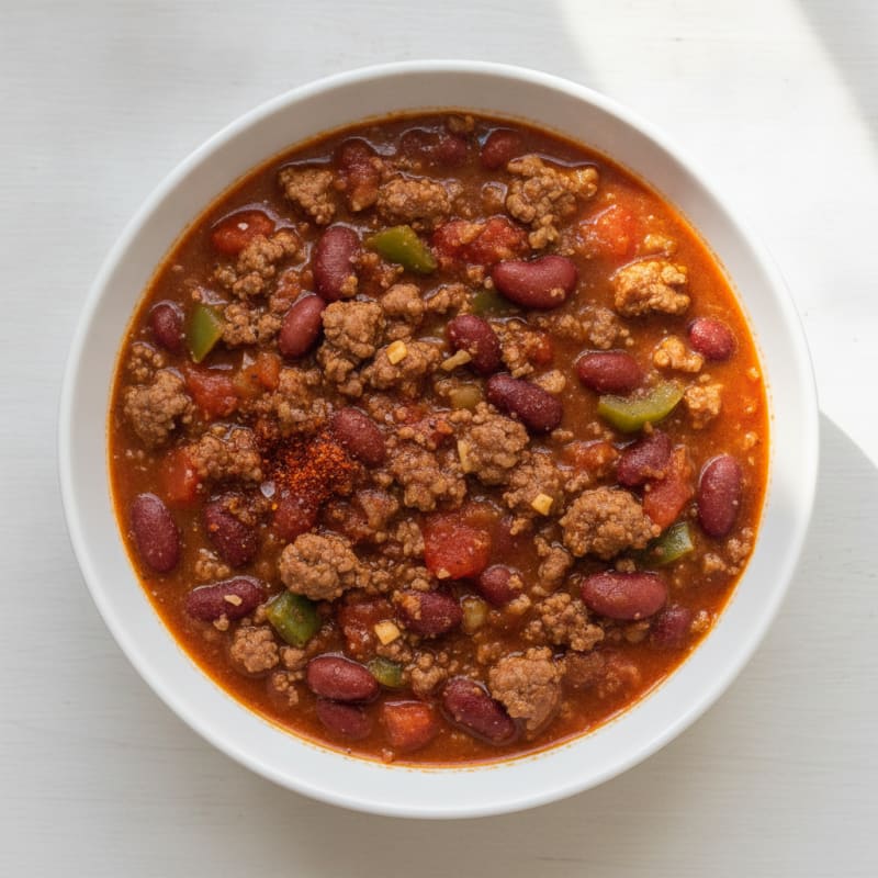 Slow Cooker Beef Chili with Kidney Beans