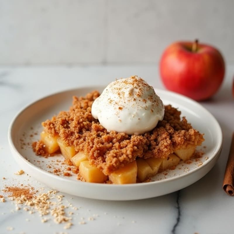 Cinnamon-Spiced Apple Oat Crumble