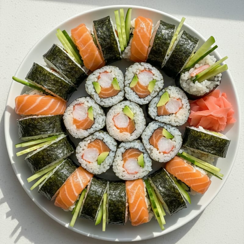 Assorted Fresh Sushi Rolls