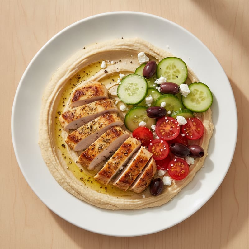 Mediterranean Hummus Vegetable Platter
