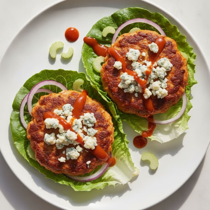 Buffalo Blue Cheese Burgers
