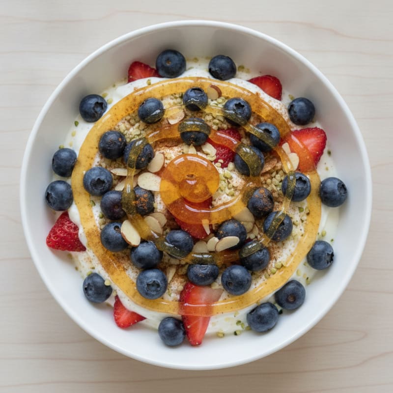 Honey-Kissed Greek Yogurt Berry Parfait