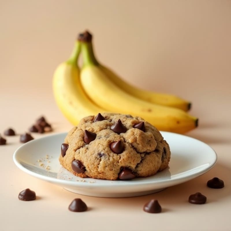 Healthy Soft-Baked Banana Chocolate Chip Cookie